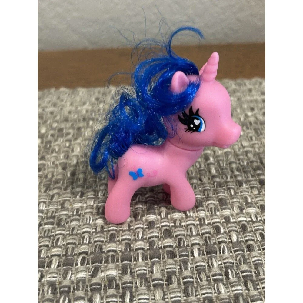 My Little Pony Lot Of 10 Varying Sizes Pink Yellow Blue White Red